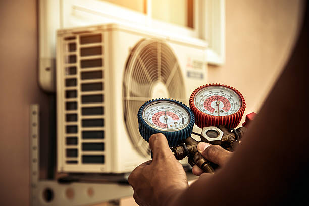 Professional Air Conditioning Service technician working in Allison Park, PA